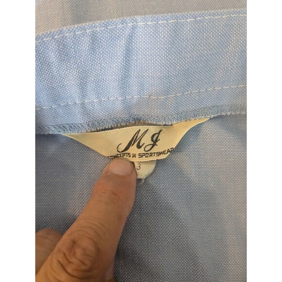 MJ Concepts Vintage Chambray button up midi skirt with pockets and hidden button - Picture 9 of 9